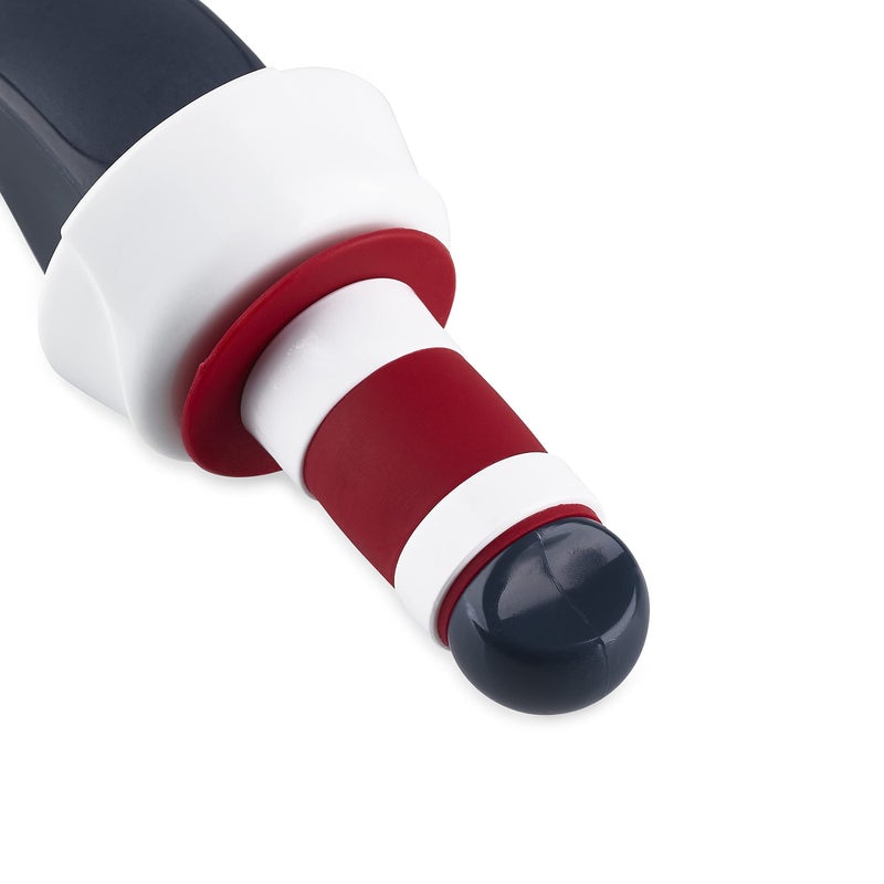 Zyliss Easy Seal Bottle Stoppers â€“ Leak-Proof Wine and Champagne Stoppers with Long Easy-Lock Handle, Comfortable Grip, Airtight Seal, Modern Design in Gray and Red, Durable and Dishwasher Safe - Image 5